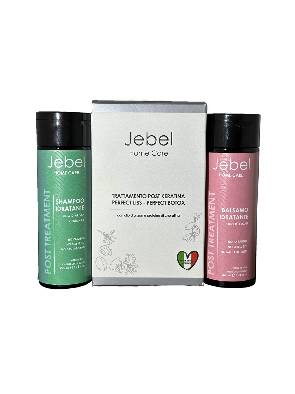 Jebel Kit Post Trattamento - Shampoo alla Keratina + Balsamo