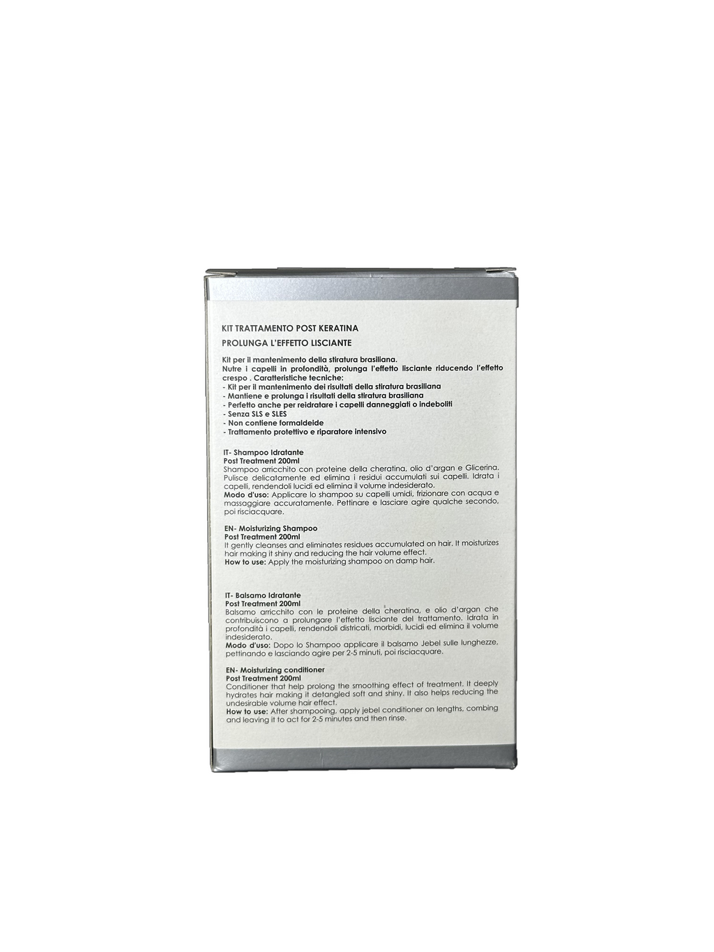 Jebel Kit Post Trattamento - Shampoo alla Keratina + Balsamo
