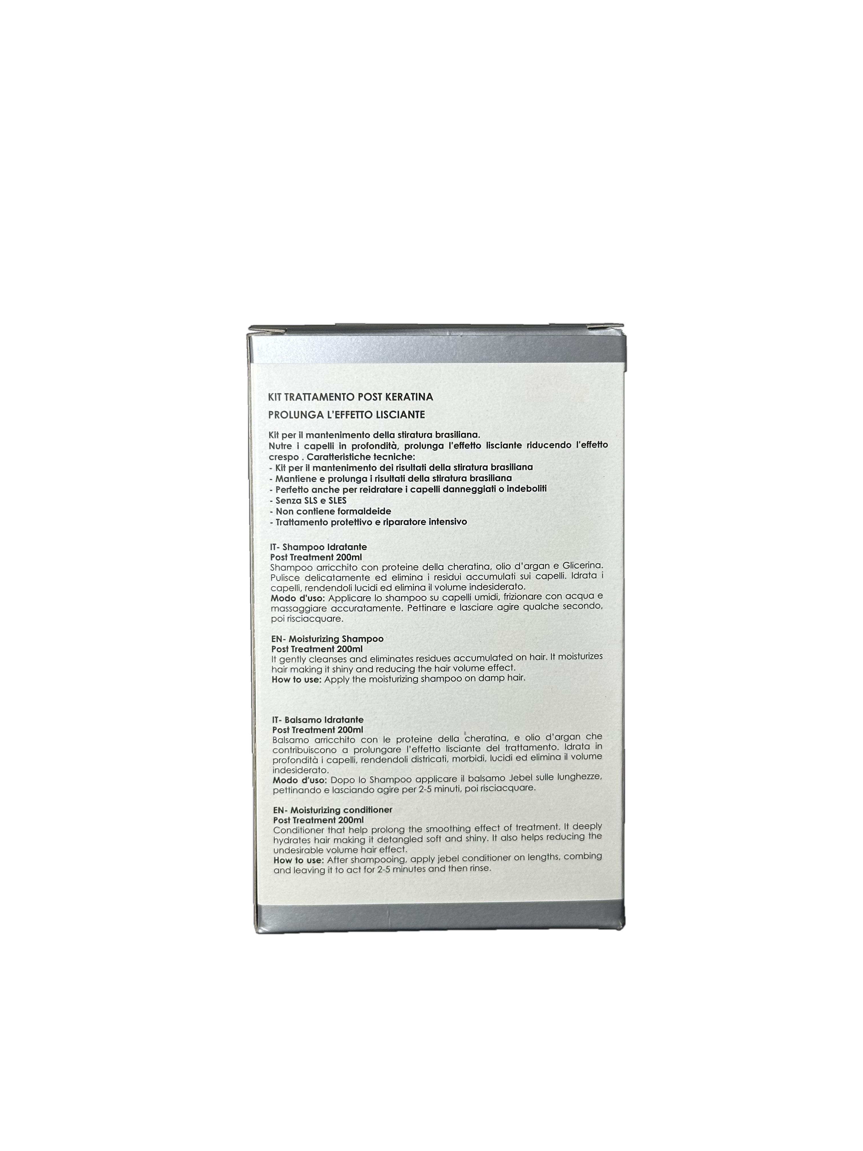 Jebel Kit Post Trattamento - Shampoo alla Keratina + Balsamo