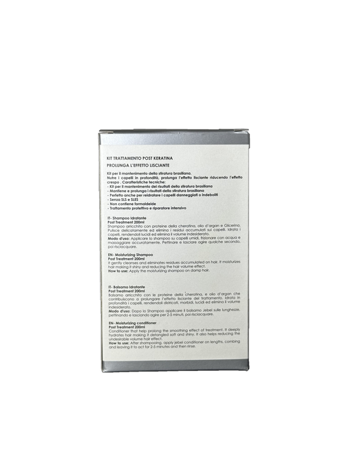Jebel Kit Post Trattamento - Shampoo alla Keratina + Balsamo